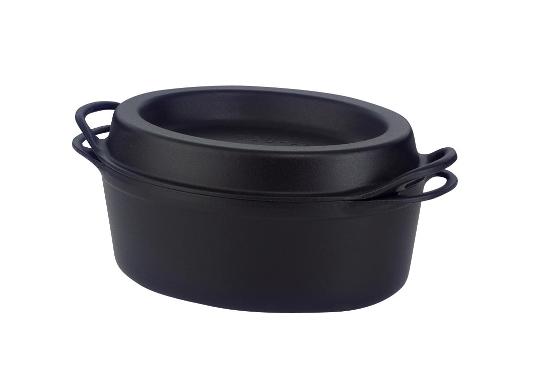 Le Creuset Doufeu Saftbräter oval 32 cm schwarz