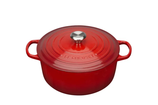 Le Creuset Gusseisen Topf 22 cm kirschrot
