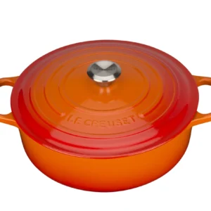 Le Creuset Gusseisen Gourmet Bräter rund 30 cm ofenrot / orange