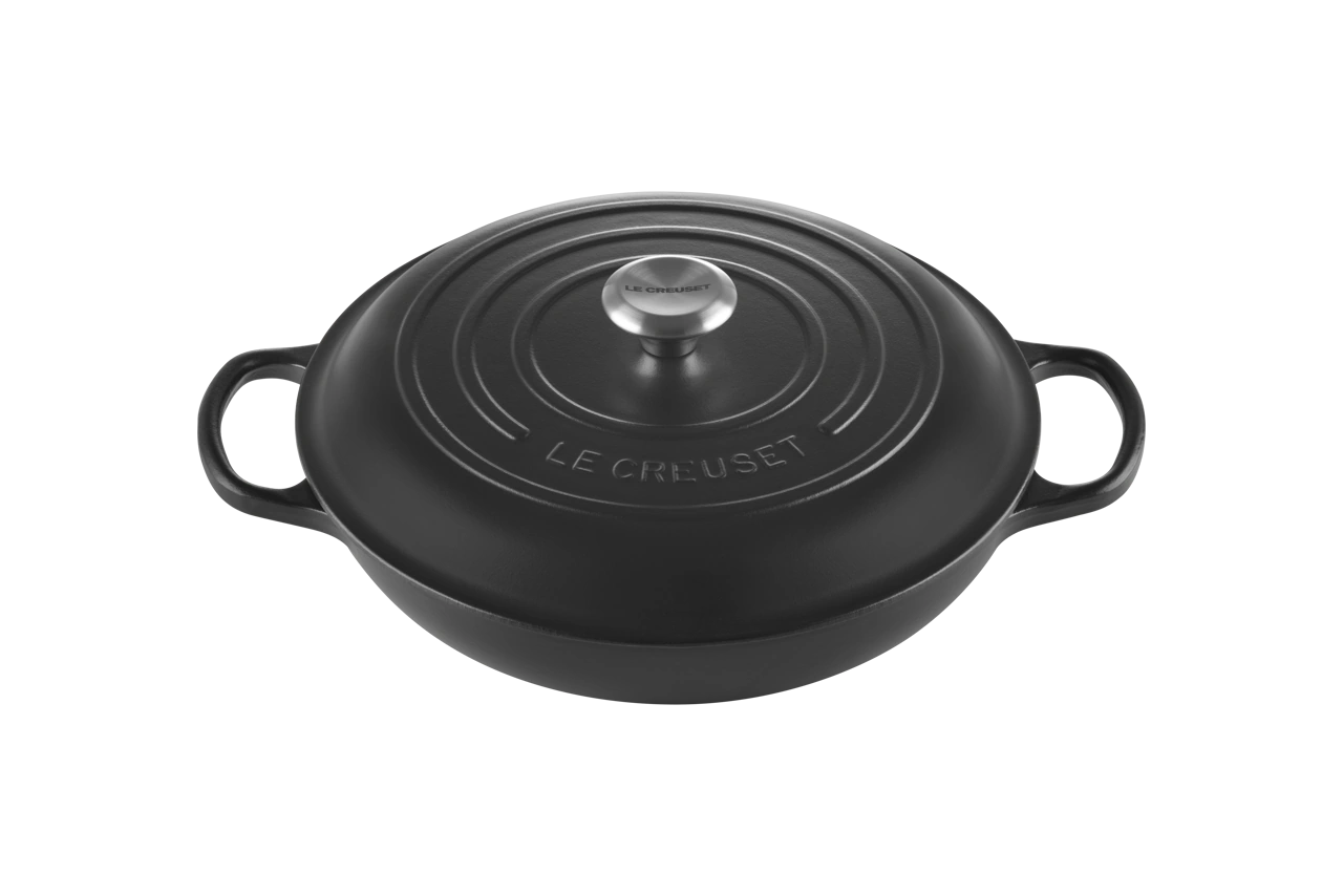 Le Creuset Gusseisen Gourmet Profitopf 30 cm schwarz