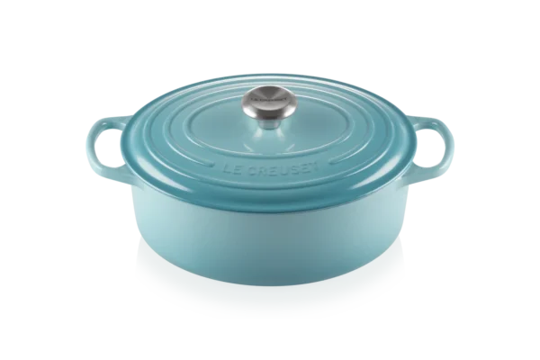 Le Creuset Gusseisen Bräter oval 29 cm karibik / türkis