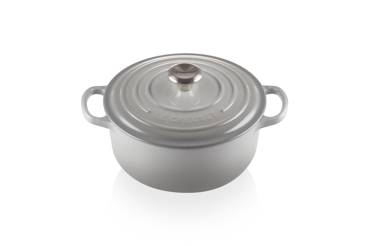 Le Creuset Gusseisen Topf 20 cm perlgrau