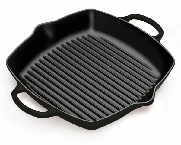 Le Creuset Grillpfanne 30 cm mit 2 Griffen schwarz