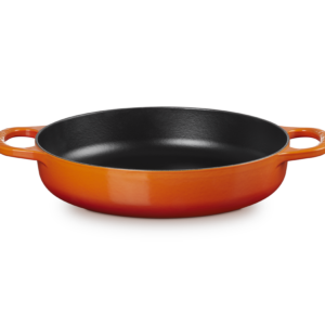 Le Creuset Servierpfanne mit 2 Griffen 28 cm ofenrot / orange