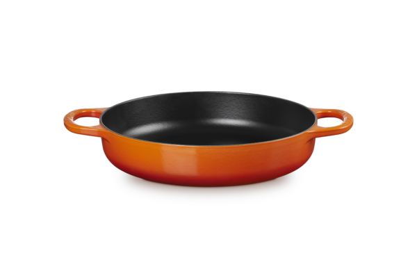 Le Creuset Servierpfanne mit 2 Griffen 28 cm ofenrot / orange