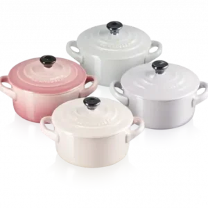 Le Creuset Mini Cocottes 4er Set metallic rose