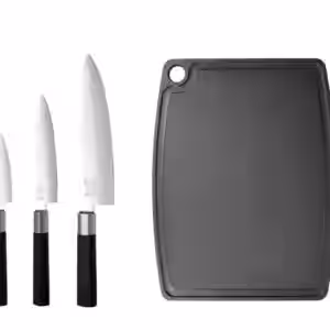 Kai Wasabi Messerset mit Holzfiber Schneidebrett