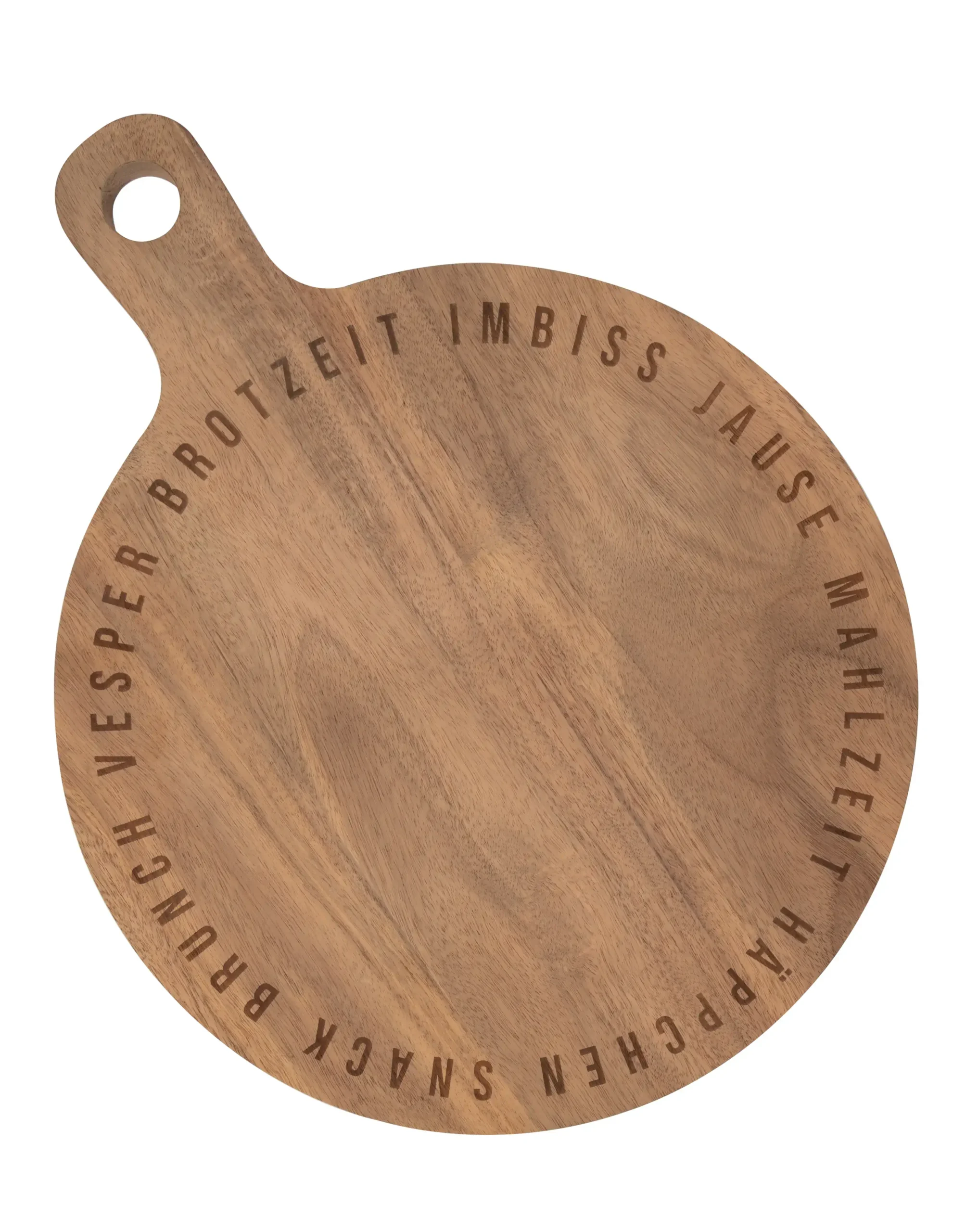Räder Schneidebrett mit Schriftzug und Griff Brotzeit 1 Räder Schneidebrett mit Schriftzug und Griff Brotzeit