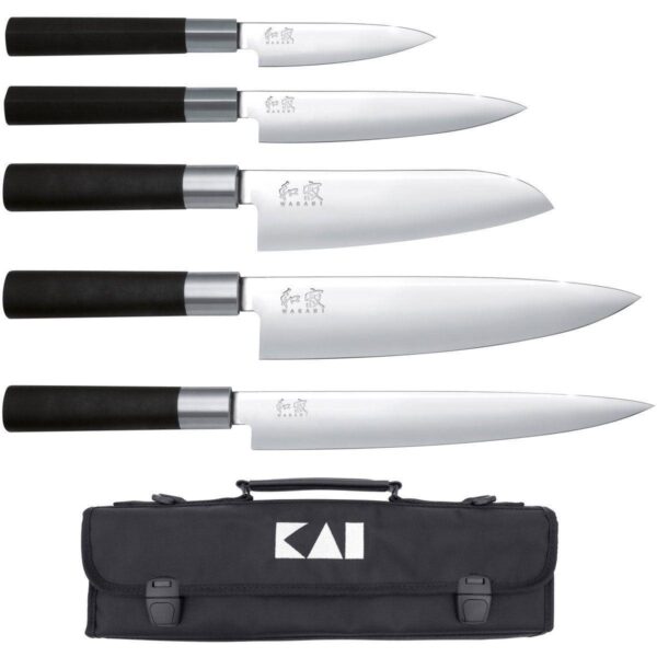 Kai Wasabi Messerset mit Messertasche Europa Set