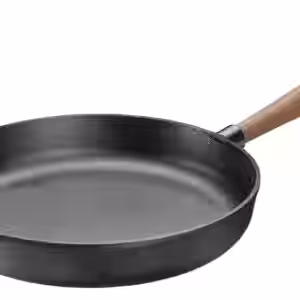 Skeppshult Gusseisen Pfanne 28 cm Walnussgriff Pfanne + Gusseisen Deckel